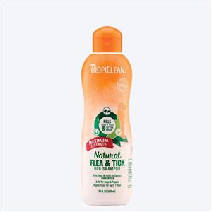 TropiClean Natural Flea & Tick Dog Shampoo (Maximum Strength)