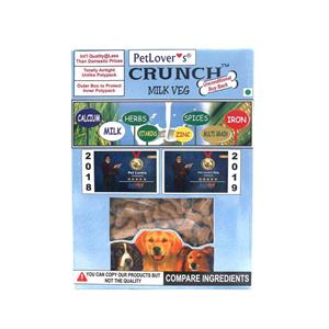 Petlovers Crunch Milk Veg 900gm