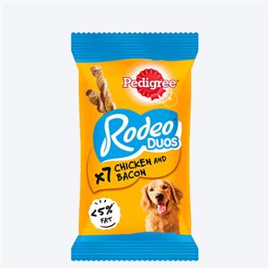 Pedigree Rodeo Duos Adult Dog Treat - Chicken & Bacon 123 g Pack (7 Treats)