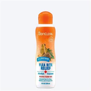 TropiClean Natural Flea and Tick Bite Relief For Dogs & Cats - After Bath Treatment - 335 ml