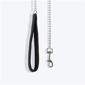 Trixie Chain Dog leash with Nylon Hand Loop - Black - 1 m