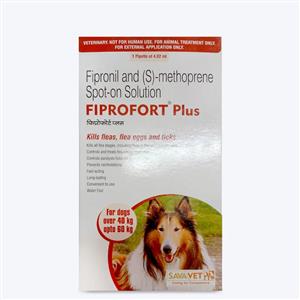 Fiprofort Plus Spot- Ticks & Fleas Solution for Dogs (40-60 kg)