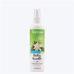 TropiClean Deodorizing Spray for Dogs - Baby Powder - 236 ml