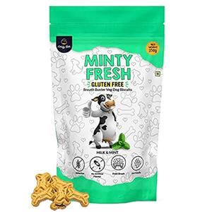 Goofy Tails Minty Fresh Milk and Mint Biscuit Treats for Dogs and Puppies