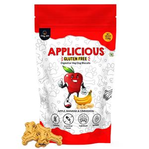 Goofy Tails Applicious Apple Banana and Cinnamon Biscuit Treats for Dogs and Puppies