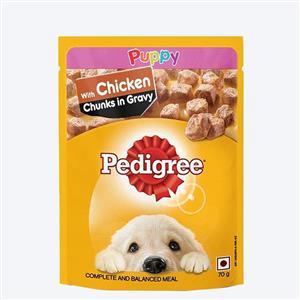 Pedigree Chicken Chunks in Gravy Wet Puppy Food - 70 g packs